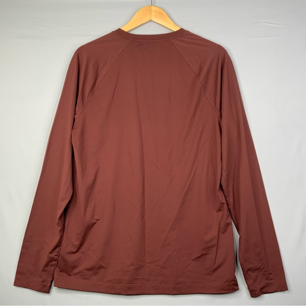 Rhône Men's Reign Brown Long Sleeve Tee-Shirt. Men’s Size Medium. - Picture 2 of 6